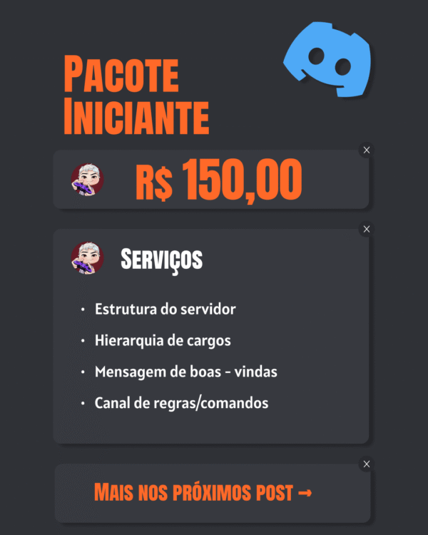 Pacote iniciante (Discord)