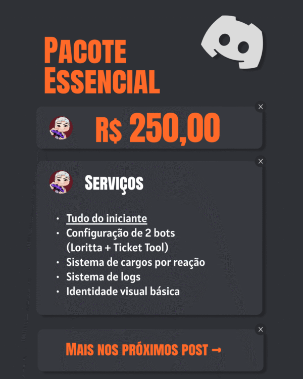 Pacote Essencial (Discord)
